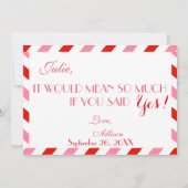 Air Mail wird meine Junior-Bridäne sein Einladung (Rückseite)