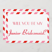 Air Mail wird meine Junior-Bridäne sein Einladung (Vorne/Hinten)