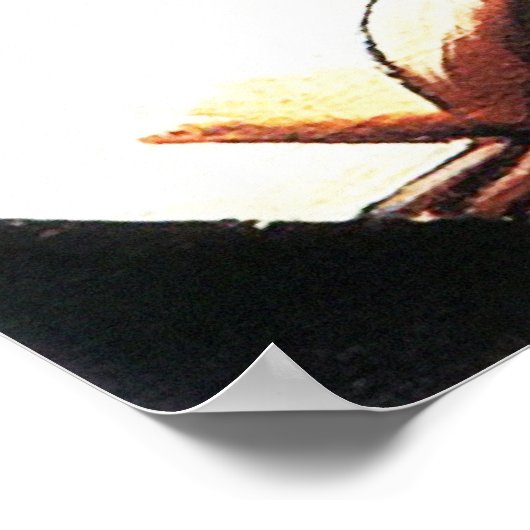 Air Man Space, von Lyubov Popova Poster (Ecke)