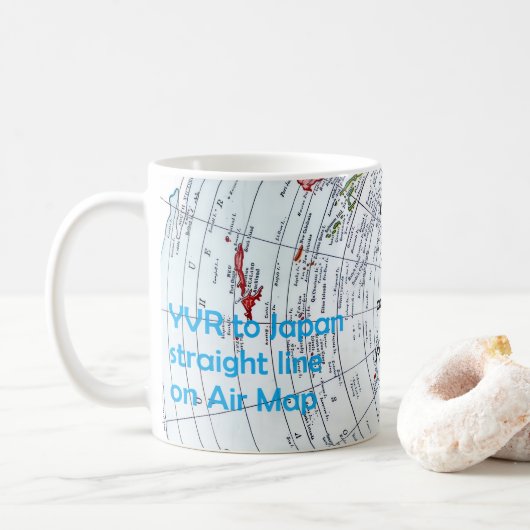 Air Map Kaffeetasse (Mit Donut)