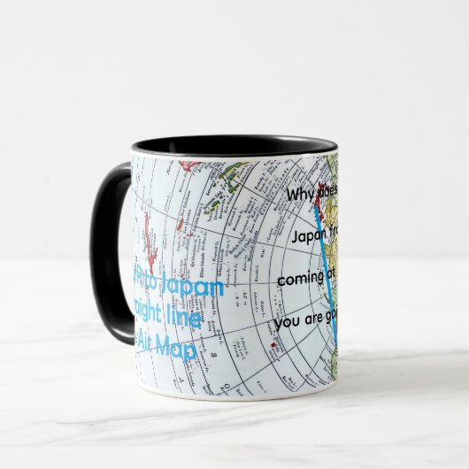 Air Map Tasse (Vorderseite Links)
