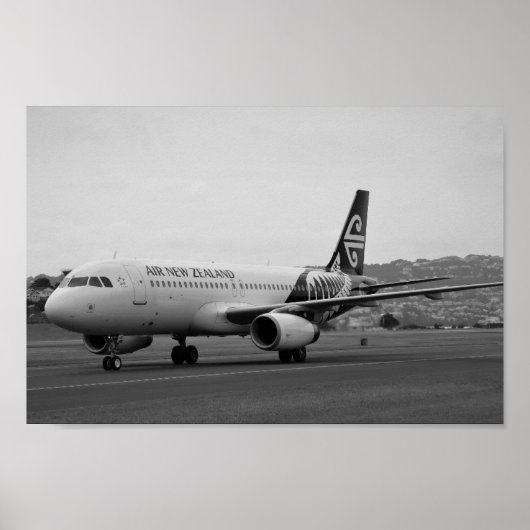 Air New Zealand Airbus A 320 Poster (Vorne)
