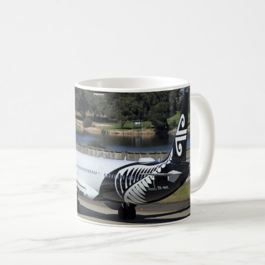 Air New Zealand Kia Ora Kaffeetasse (VorderseiteRechts)