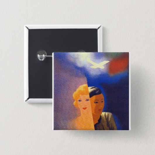 Air Orient ~ Europe - Orient Button (Vorne & Hinten)