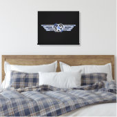 Air Pilot Chrome like Star Wings Leinwanddruck (Insitu (Schlafzimmer))