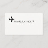 Air Plane | Flugbegleiter | Pilot | Fluggesellscha Visitenkarte (Vorderseite)