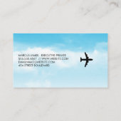 Air Plane | Flugbegleiter | Pilot | Fluggesellscha Visitenkarte (Rückseite)
