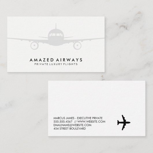 Air Plane Visitenkarte (Vorne/Hinten)