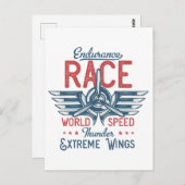 Air Race Airshow Vintag Aviation Postkarte (Vorne/Hinten)