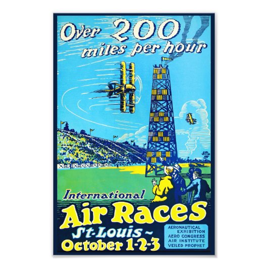 Air Races St Louis 1922 Vintage Luftfahrt Fotodruck (Vorne)