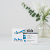 Air Tour | Agent für Reisen Visitenkarte (Stehend Vorderseite)