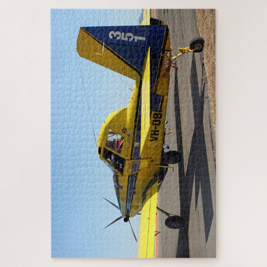 Air Tractor (gelb & blau) Puzzle (Vertikal)