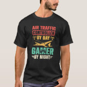 Air Traffic Controller  Gaming  Air Marshal Gamer  T-Shirt (Vorderseite)