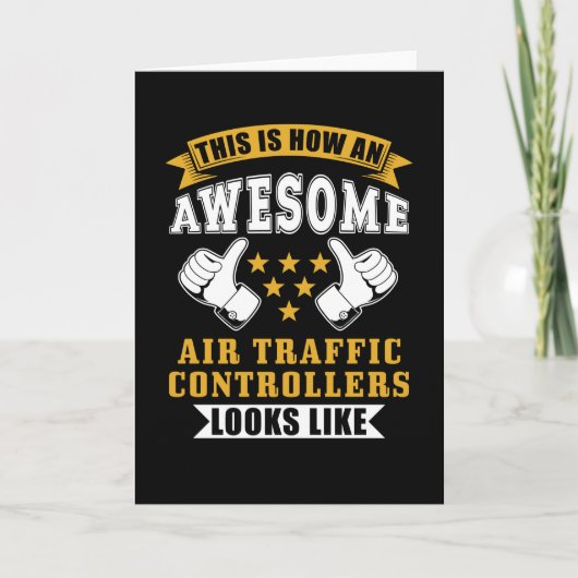 Air Traffic Controller Gift Karte (Vorderseite)