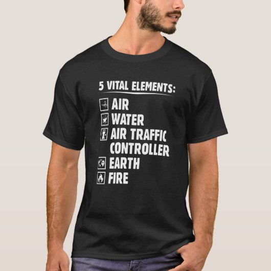 Air Traffic Controller Joke ATC Tower Operator Sq T-Shirt (Vorderseite)