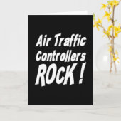 Air Traffic Controller Rock! Grußkarte Karte (Gelbe Blume)