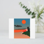 Air Travel Polynesia Postkarte (Stehend Vorderseite)