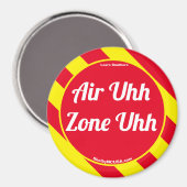Air Uhh Zone Uhh Red/Yellow Magnet (Vorderseite/Rückseite)
