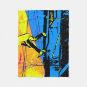 "Air Walking!" High Flying Scooter Fleecedecke (Vorderseite)