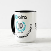 Aira 10. Geburtstag/Jubiläum Tasse (Vorderseite Links)