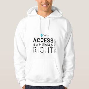 Aira Access ist ein Menschenrecht - weiße Kapuze Hoodie