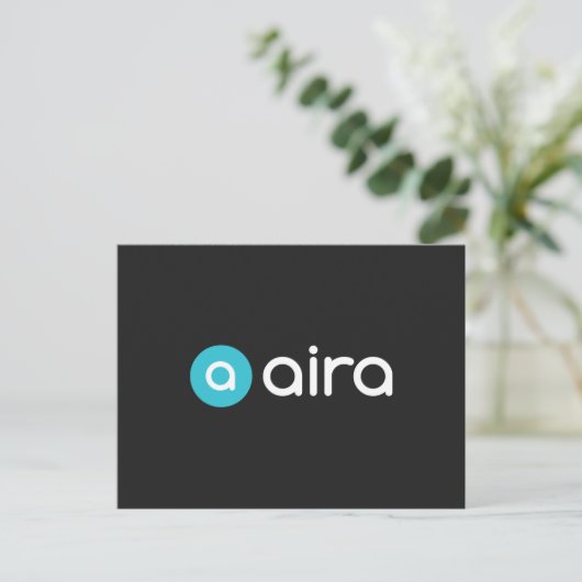 Aira Logo Postkarte (Stehend Vorderseite)