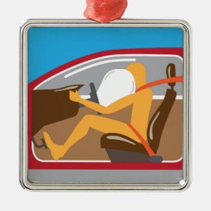 Airbag-Sicherheitsgurtarbeiten Ornament Aus Metall