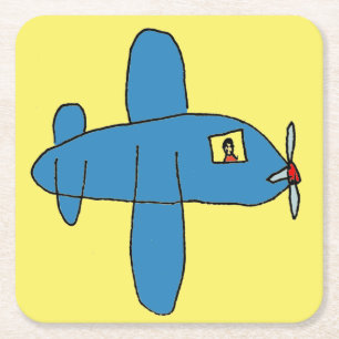 Airbeep Colorized T-Shirt Rechteckiger Pappuntersetzer