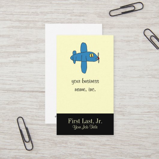 Airbeep Colorized Visitenkarte (Vorderseite/Rückseite Beispiel)