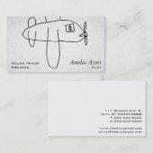 Airbeep maserte Blick Visitenkarte (Vorne/Hinten)