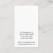 Airbeep [Pilot, Flughafen, Flugzeug] Visitenkarte (Rückseite)