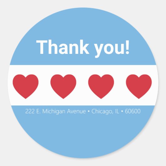 Airbnb | Aufkleber | Chicago (Vorderseite)