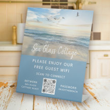 Airbnb Beach House Foto Wifi Password QR Code