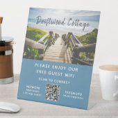 Airbnb Beach House Foto Wifi Password QR Code Sockelschild (In Situ)