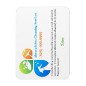 Airbnb Cleaner Contact Magnet (Vertikal)