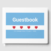 Airbnb | Gästebuch | Chicago | weiß (Vorderseite)