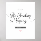 Airbnb Kein Rauchen oder Vaping Poster (Vorne)