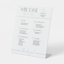 Airbnb Rental Vacation House Willkommenszeichen Sockelschild