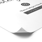 Airbnb/Vacacation Rental Social Media Sign Poster (Ecke)