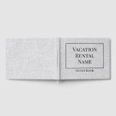 Airbnb Vacation Rental Gray Woven Minimalistisch Gästebuch (Voll)