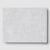 Airbnb Vacation Rental Gray Woven Minimalistisch Gästebuch (Rückseite)