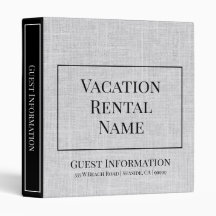 Airbnb Vacation Rental Woven Gray Guest Info