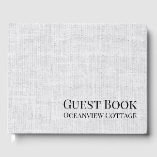 Airbnb Vacation Rental Woven Minimalistisch Modern Gästebuch