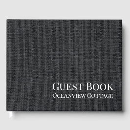 Airbnb Vacation Rental Woven Minimalistisch Modern Gästebuch