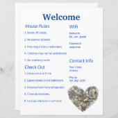 Airbnb Vrbo Begrüßungssignaturenführer Strand (Vorne/Hinten)