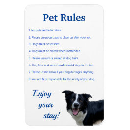 Airbnb Vrbo Pet Rules Signieren Template Zuhause M Magnet