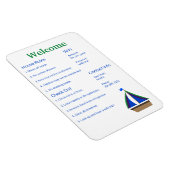 Airbnb Vrbo Welcome Sign Template Zuhause Magnet (Rechte Seite)