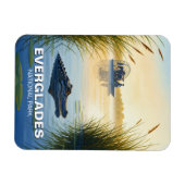 Airboat Alligator Everglades Nationalpark Florida Magnet (Horizontal)