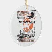 Airboat Alligator Tours Florida Everglades Nationa Keramik Ornament (Rechts)
