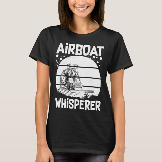 Airboat Fanboat Rc Hydroplane Racing Swamp Boat Ri T-Shirt (Vorderseite)